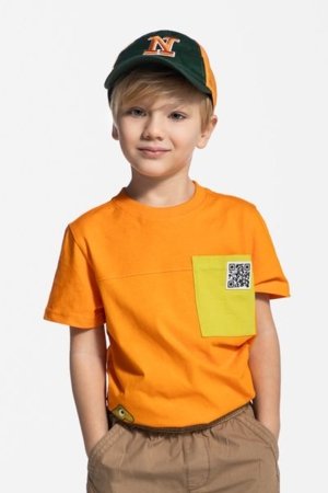 COCCODRILLO lühikeste varrukatega särk GAMER BOY KIDS, oranž, WC5143203GBK-006-122, 122 cm 