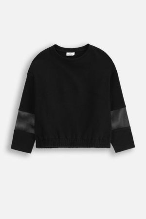 COCCODRILLO pikkade varrukatega särk COSMIC GIRL JUNIOR, must, WC5143104CGJ-021-164, 164 cm 