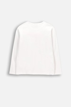 COCCODRILLO pikkade varrukatega t-särk, valged, cm 