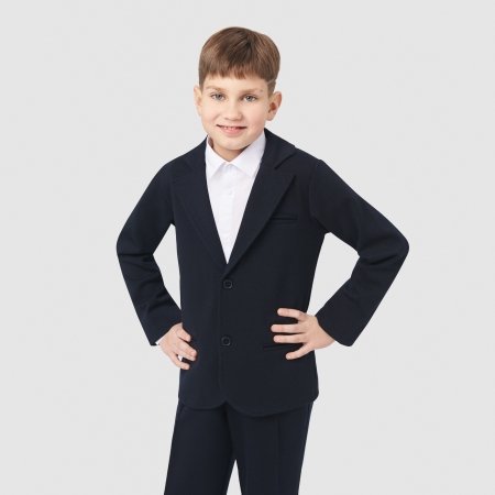 MAMAJUM kootud pintsak poisile 10-000020, sinine, 158/164 cm 10-000020