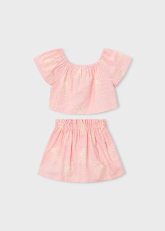 MAYORAL lühikeste varrukatega t-särk + seelik, blossom, 3.947-59, cm 