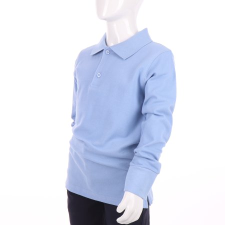 MAMAJUM långärmad polotröja 10-000006, helesinine, 128/134 cm 10-000006