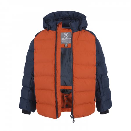 COLOR KIDS talvejope, tumesinine/oranž, 140 cm, 740695-2832 740695-2832-116
