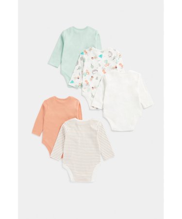 MOTHERCARE pikkade varrukatega bodi, 5tk., FC043  
