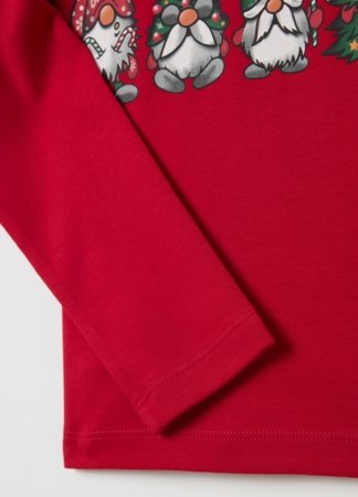 OVS Pikkade varrukatega ja kõrge kraega T-särk, punased, 140 cm, 002161180 