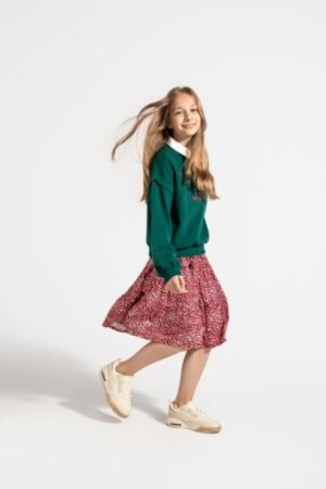 COCCODRILLO skirt SCHOOL TIME GIRL JUNIOR, multicoloured, ZC4124101SGJ-022-164, 164 cm 