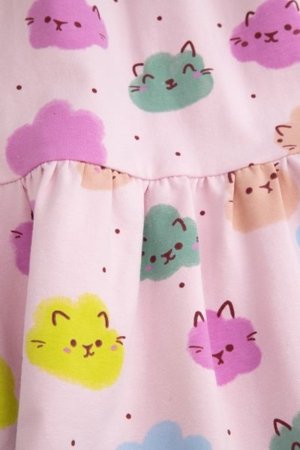 COCCODRILLO lühikeste varrukatega kleit DREAM DIARIES GIRL NEWBORN, värv, WC5129201DGN-022-086, 86 cm 