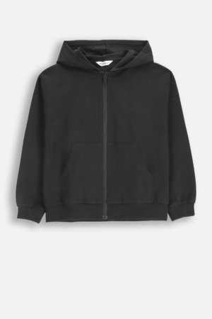 COCCODRILLO kapuutsiga tõmblukuga pusa, must, suurus 