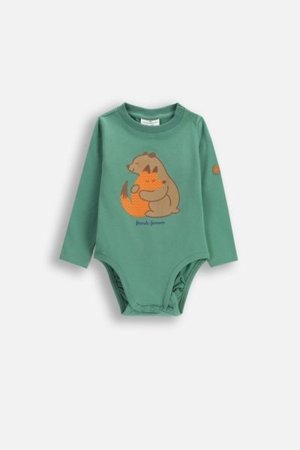 COCCODRILLO liivakajakas FOREST FRIENDS BOY NEWBORN, roheline, cm 