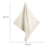 ROBA kootud tekk SEASHELLS OYSTER, 80x80 cm, White, 306113G281 