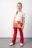 COCCODRILLO säärised ACADEMY GIRL KIDS, punane, cm 